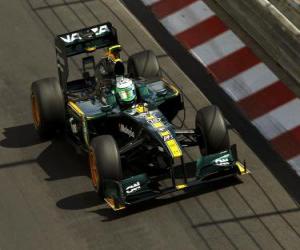 Puzzle Heikki Kovalainen - Lotus - Monte-Carlo 2010